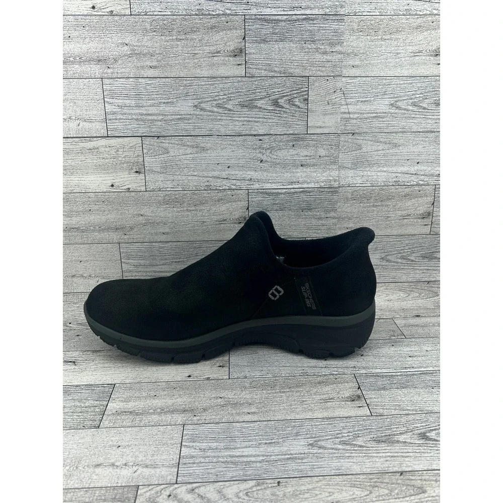 Skechers Slip-ins Relaxed Fit Easy Going Latte Black Shoes 167872 Women Sz 8.5